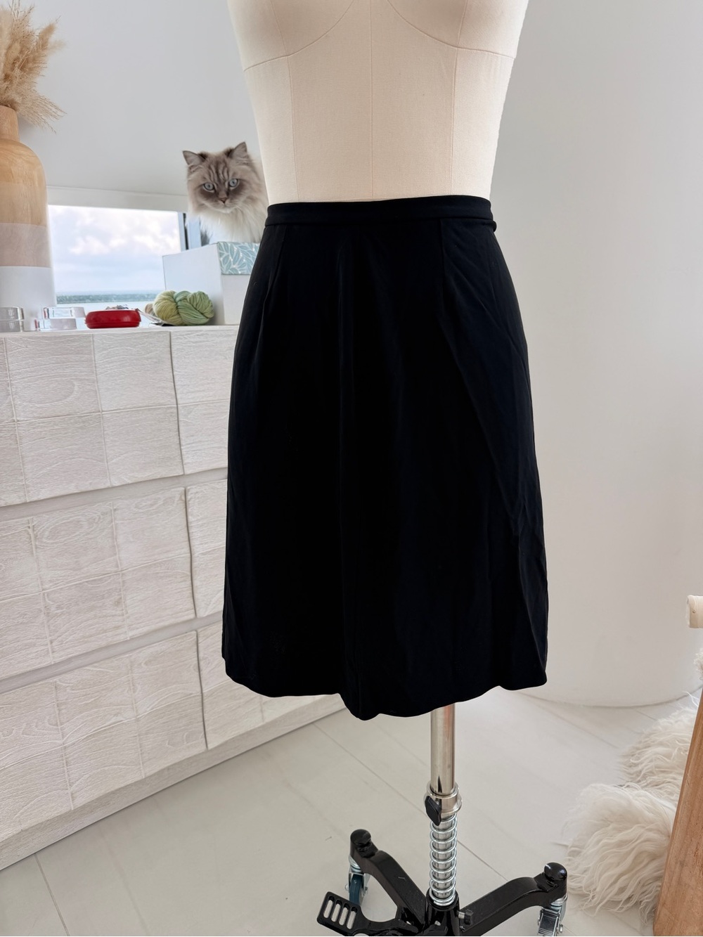 Diane Vin Furstenberg Vintage Black Women's Skirt